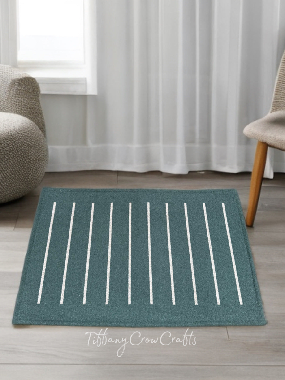 LINEAR STRIPE MODERN FLOOR MAT (80x50cm)