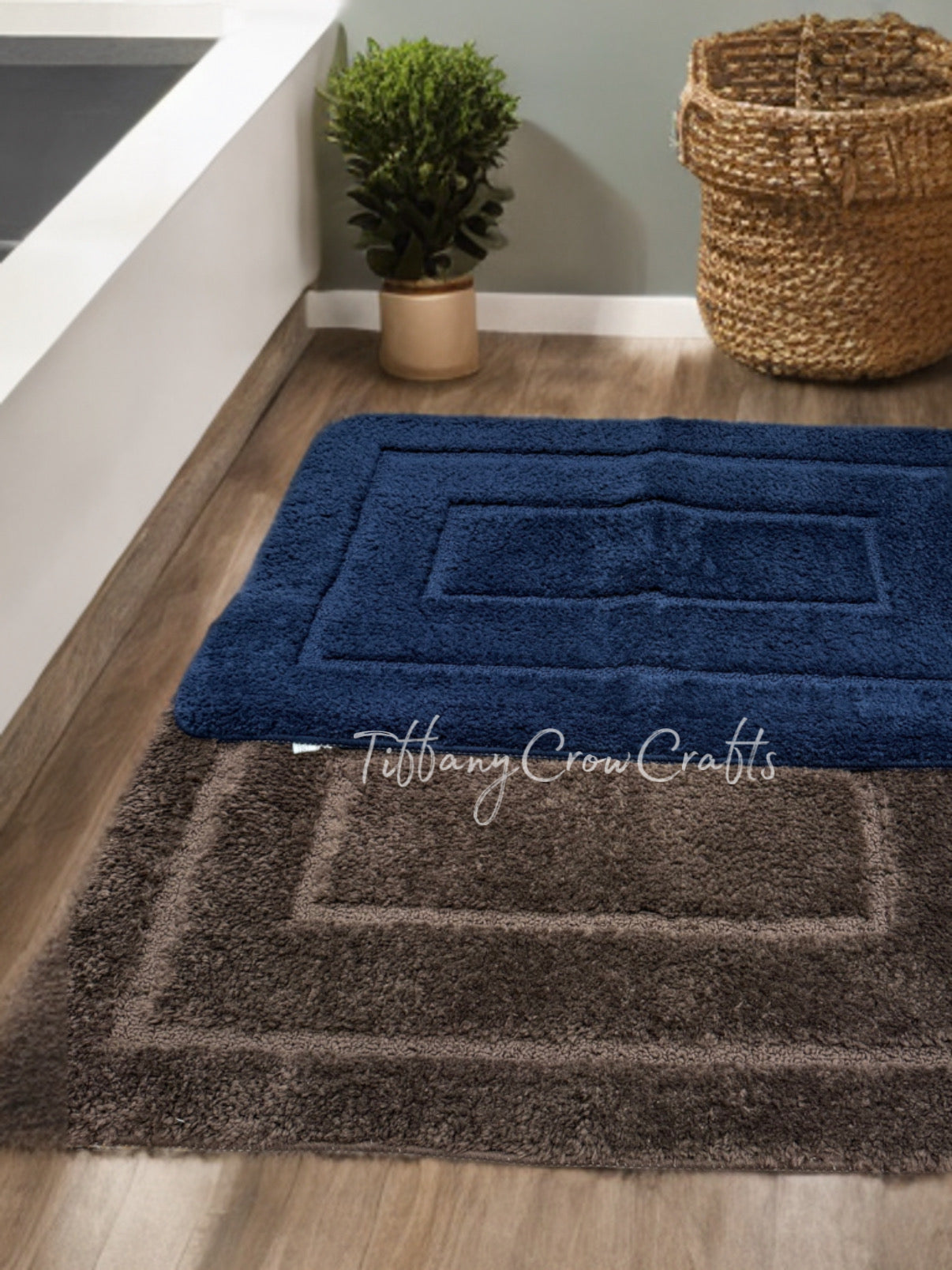 LUXURY PLUSH CHENILLE BATH MAT - ULTRA SOFT NON-SLIP  (60x80cm)