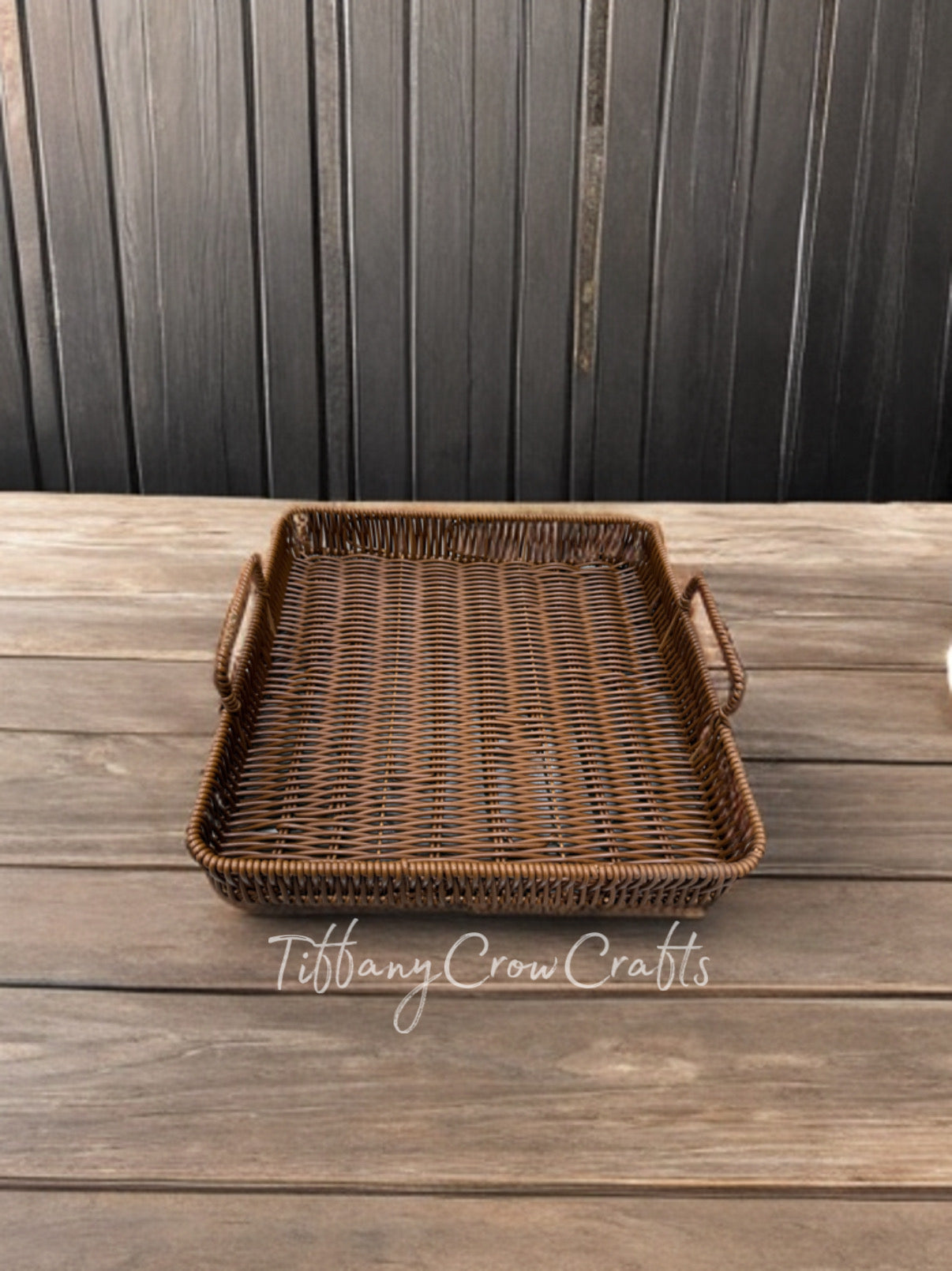 ARTISAN HAND-WOVEN WILLOW SERVING TRAY (20cm)