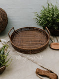 ARTISAN ROUND WILLOW SERVING TRAY (29cm)