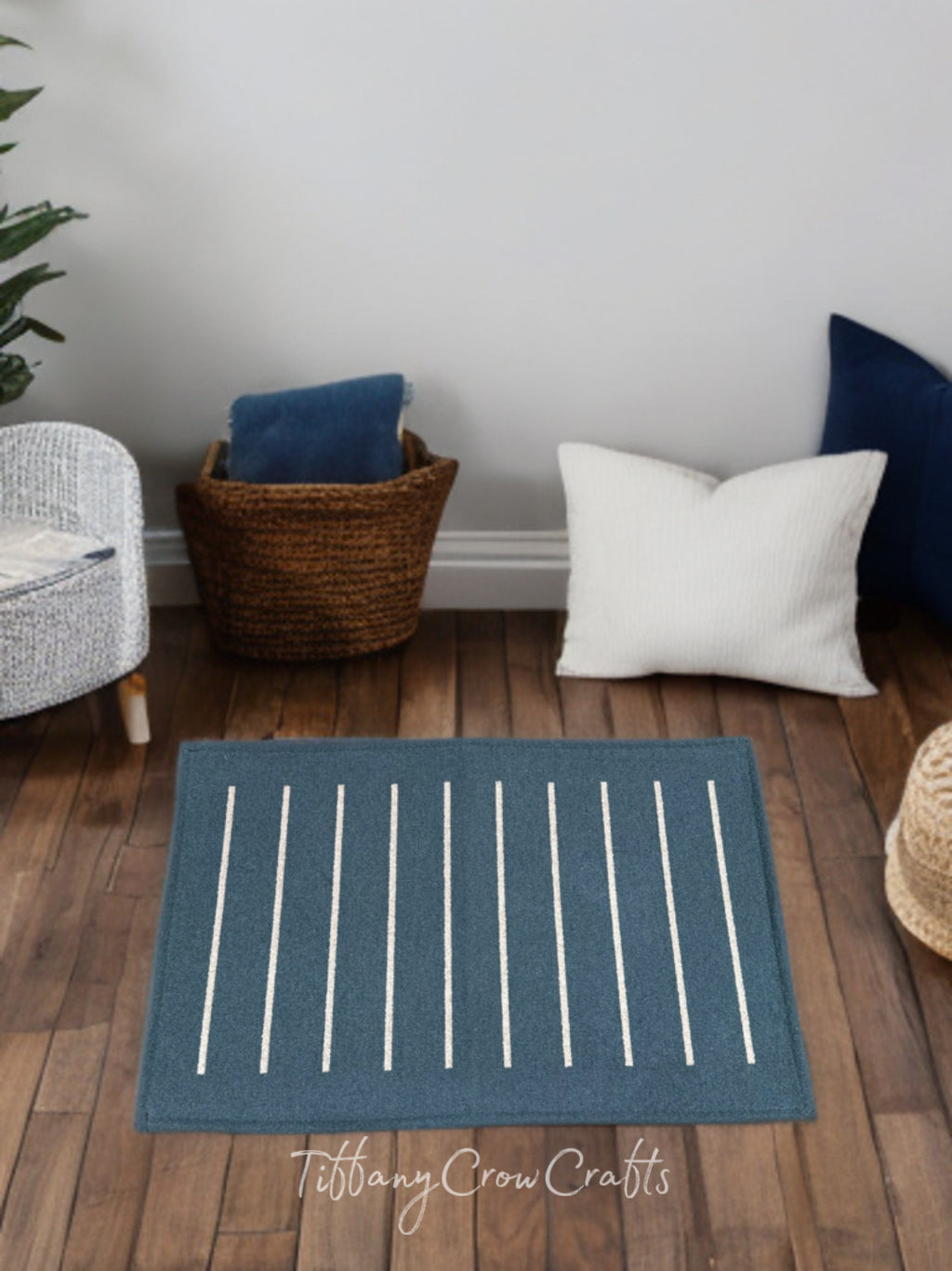 LINEAR STRIPE MODERN FLOOR MAT (80x50cm)