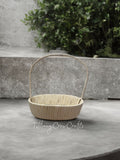 VINTAGE PANDANUS LEAF WOVEN BASKET