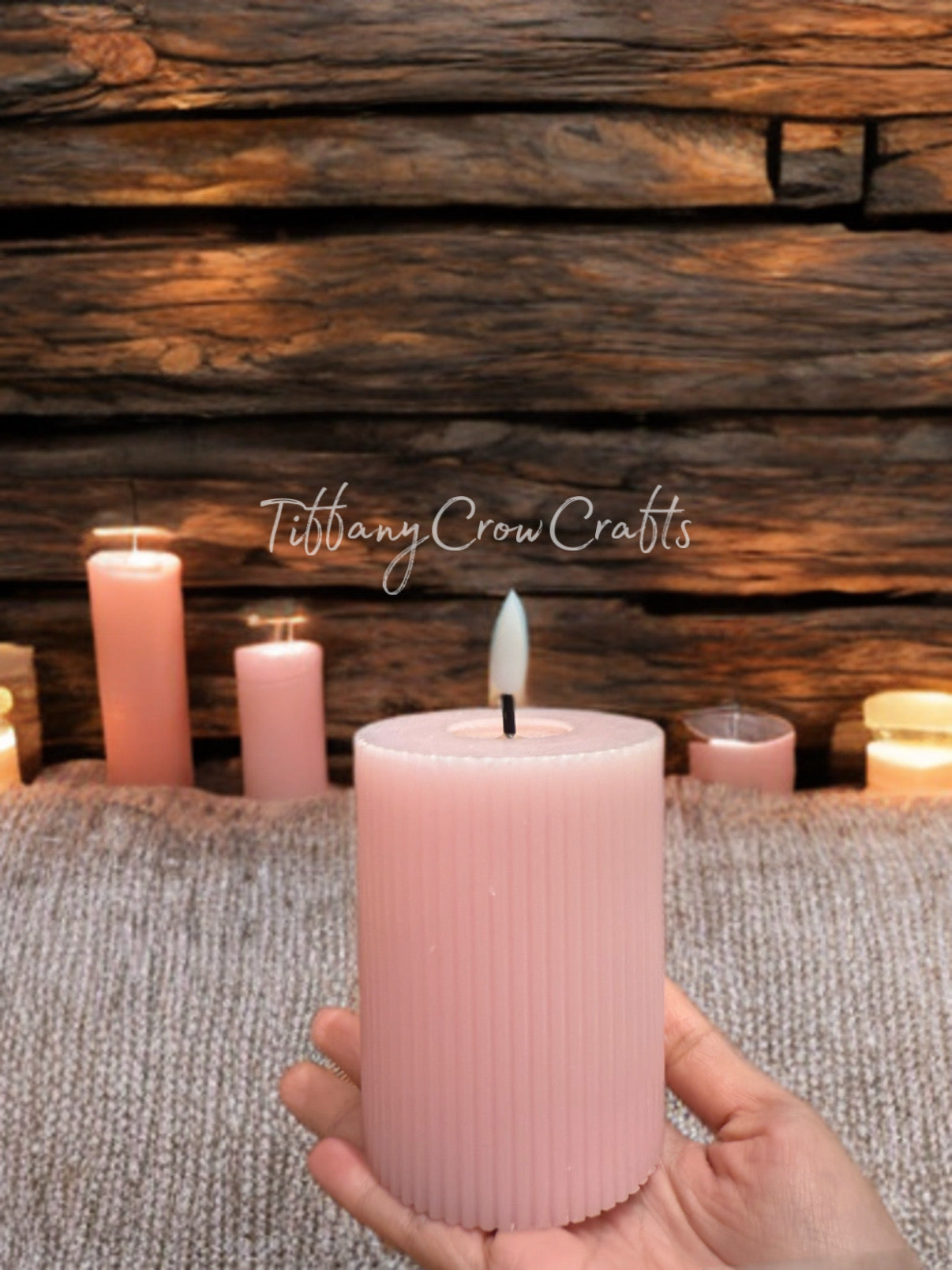 MODERN TEXTURED LED CANDLE - ECO SAFE BATTERY LIGHT