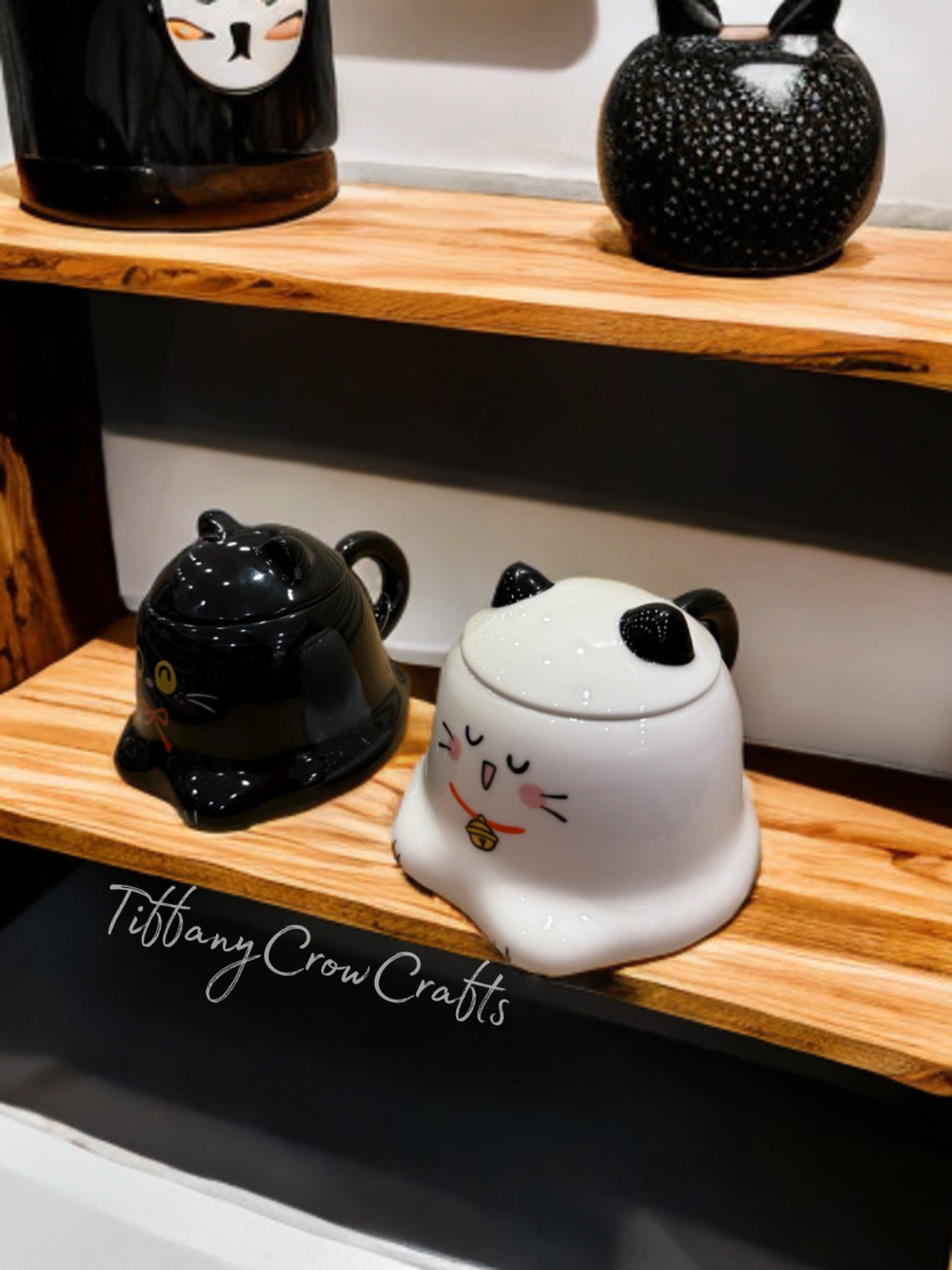 WHISKERS & WHIMSY CAT MUG WITH LID