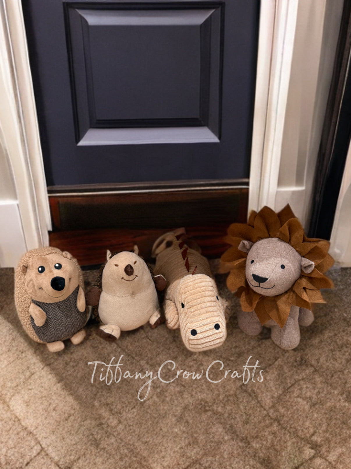 HAND-FINISHED FABRIC ANIMAL STOPPERS