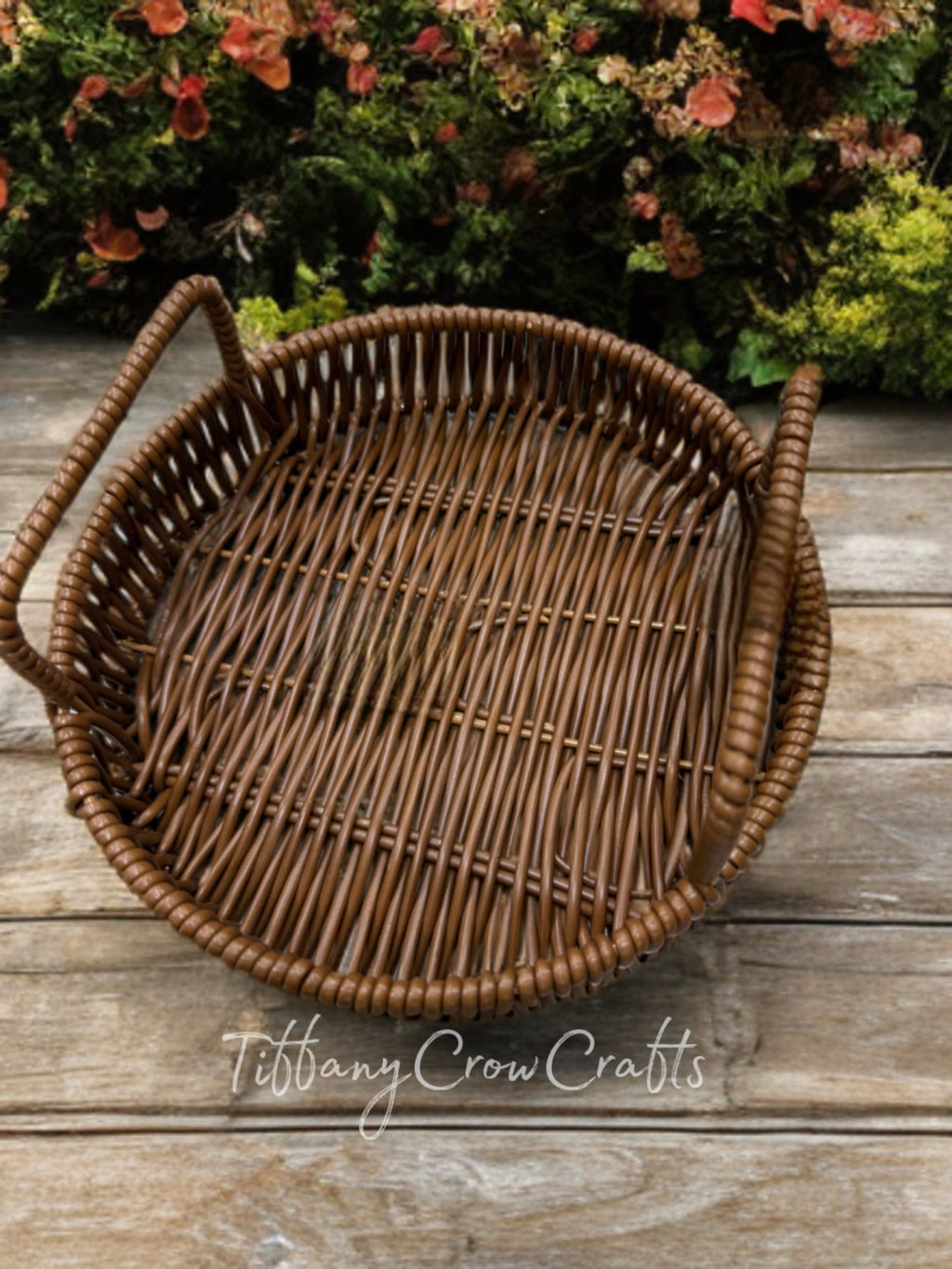ARTISAN ROUND WILLOW SERVING TRAY (29cm)