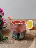 ENCHANTED TULIP CERAMIC MUG WITH 3D SPOON