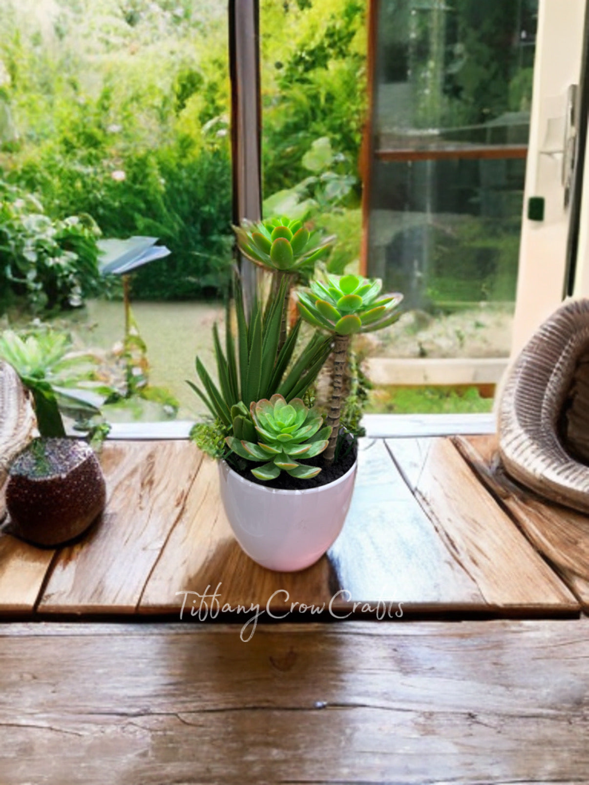 SIGNATURE FAUX SUCCULENT TRIO GARDEN