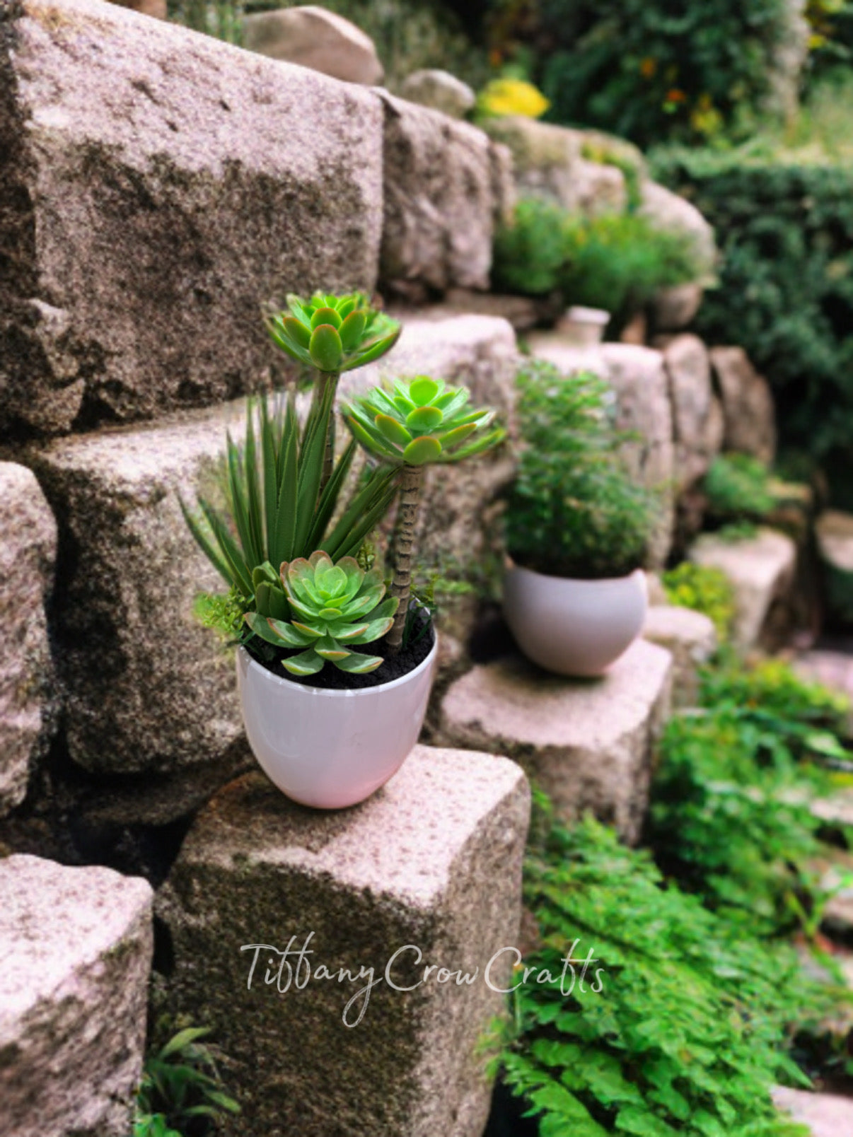 SIGNATURE FAUX SUCCULENT TRIO GARDEN