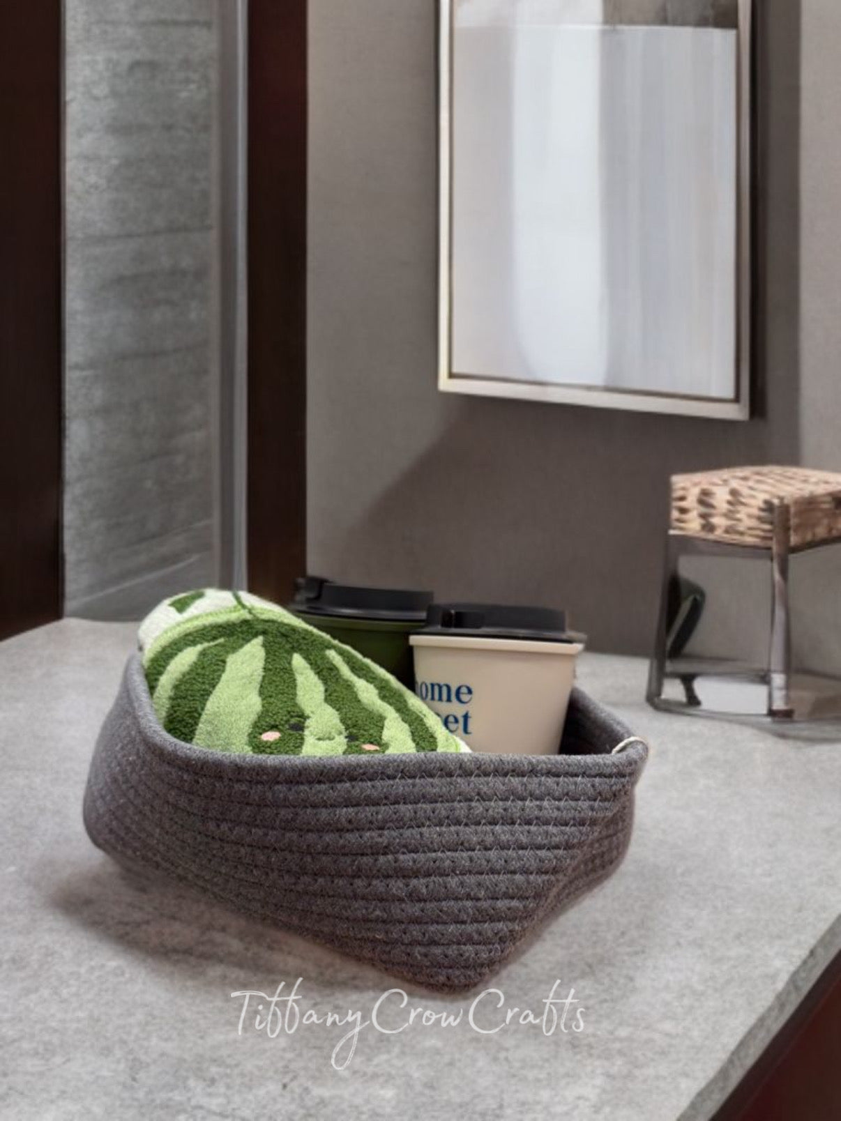 ECO WEAVE MINIMAL ROPE BASKET