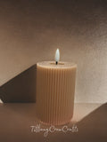 MODERN TEXTURED LED CANDLE - ECO SAFE BATTERY LIGHT