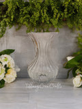 WHIMSICAL GARDEN FLUTED GLASS VASE