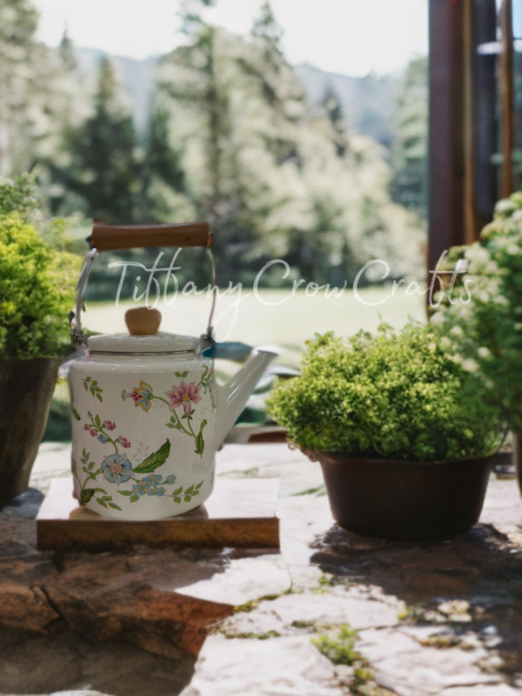 COTTAGECORE FLORAL KETTLE