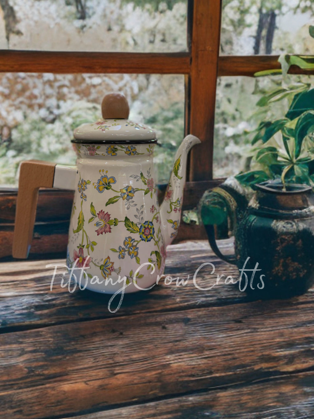 COTTAGE ENAMEL POUR POT