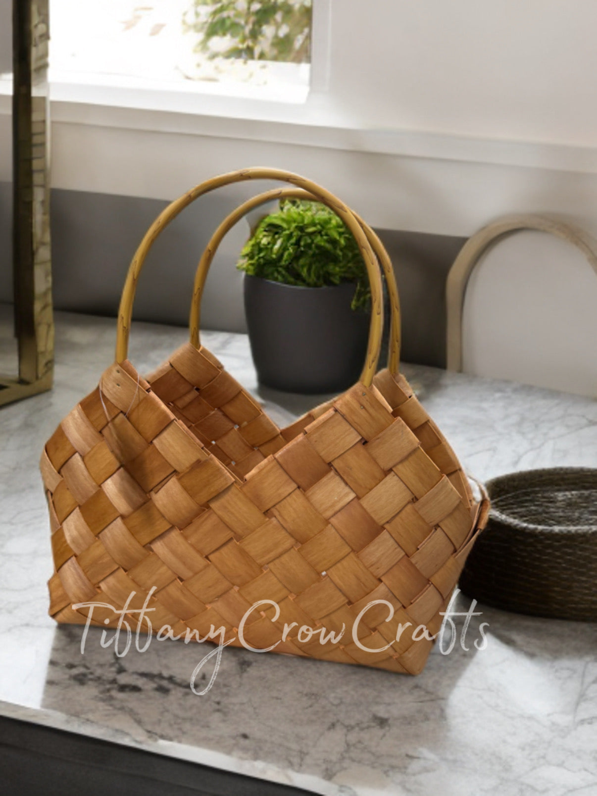HANDMADE WOVEN BAMBOO TOTE