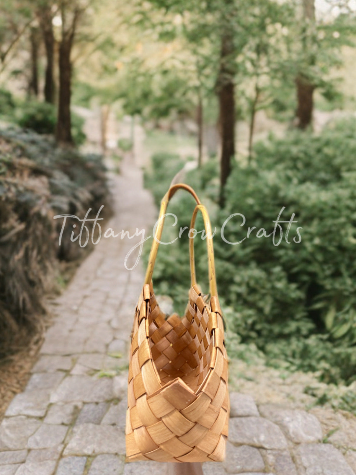 HANDMADE WOVEN BAMBOO TOTE