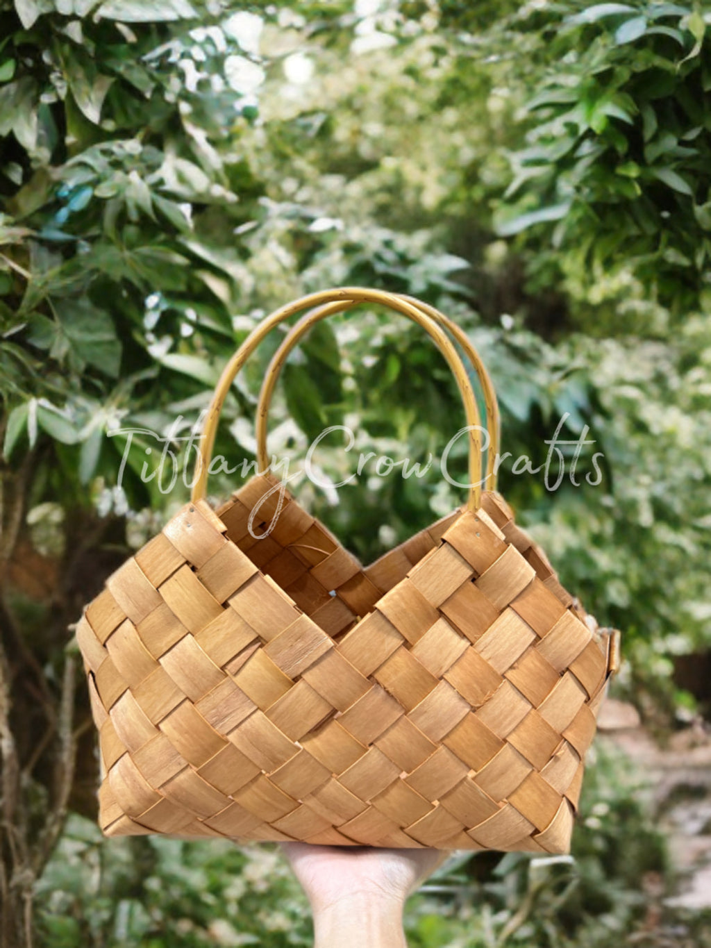HANDMADE WOVEN BAMBOO TOTE