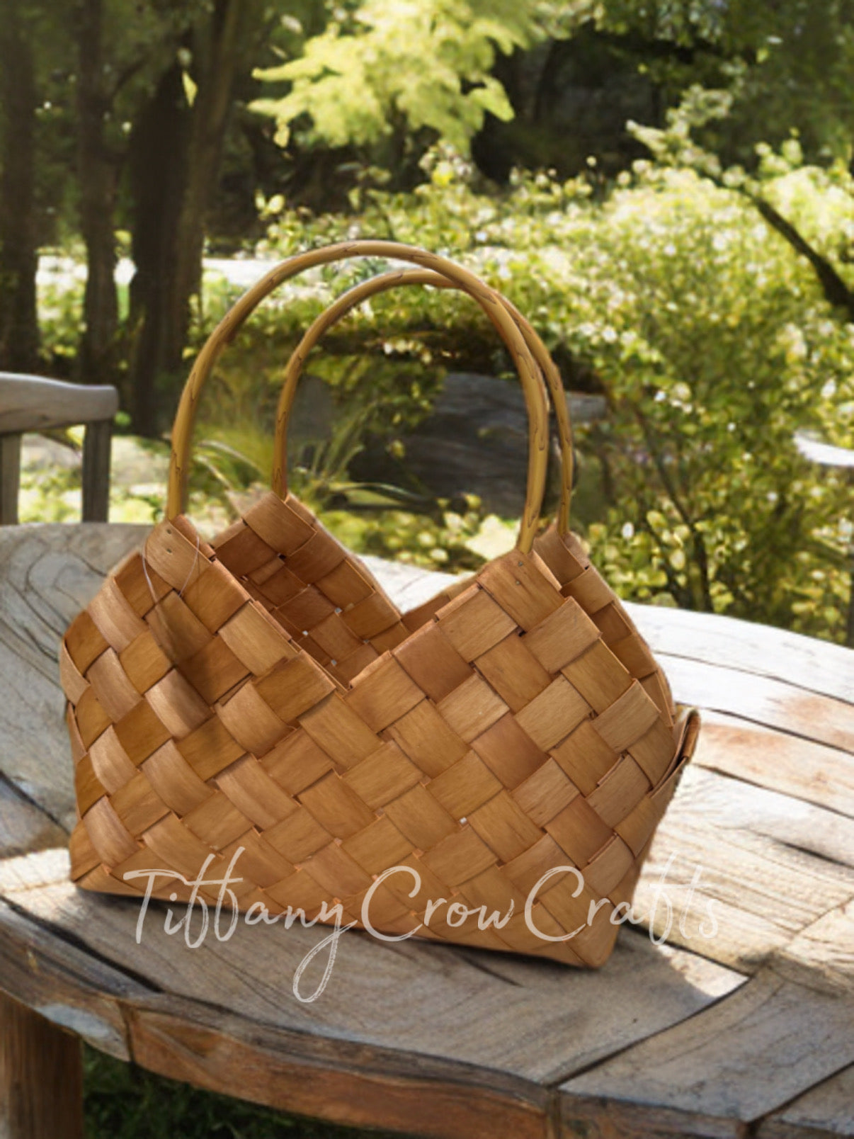 HANDMADE WOVEN BAMBOO TOTE