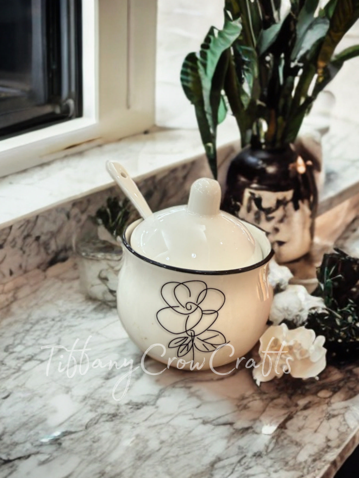 ELEGANT FLORAL SPICE | CONDIMENTS SERVER SET