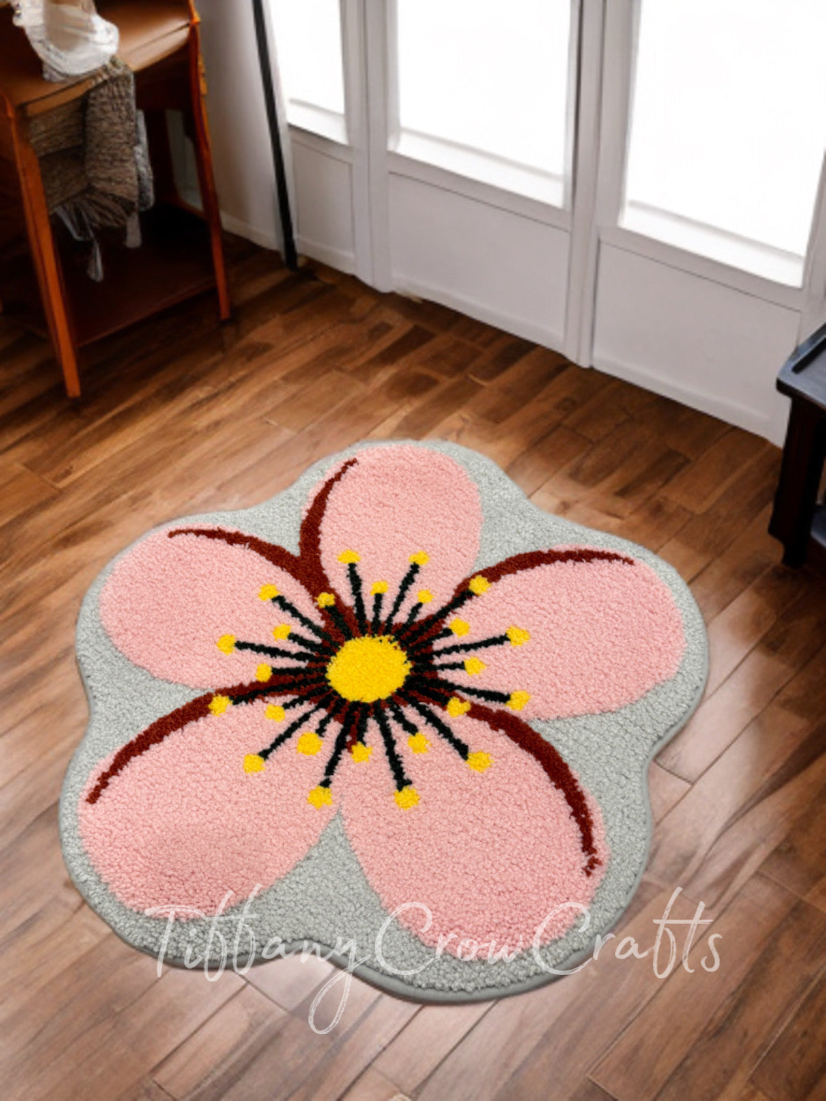 SAKURA BLOOM PETAL RUG | PLUSH CHERRY BLOSSOM FLOOR MAT
