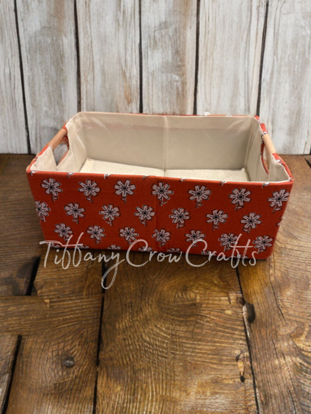 HANDMADE FABRIC STORAGE BOX