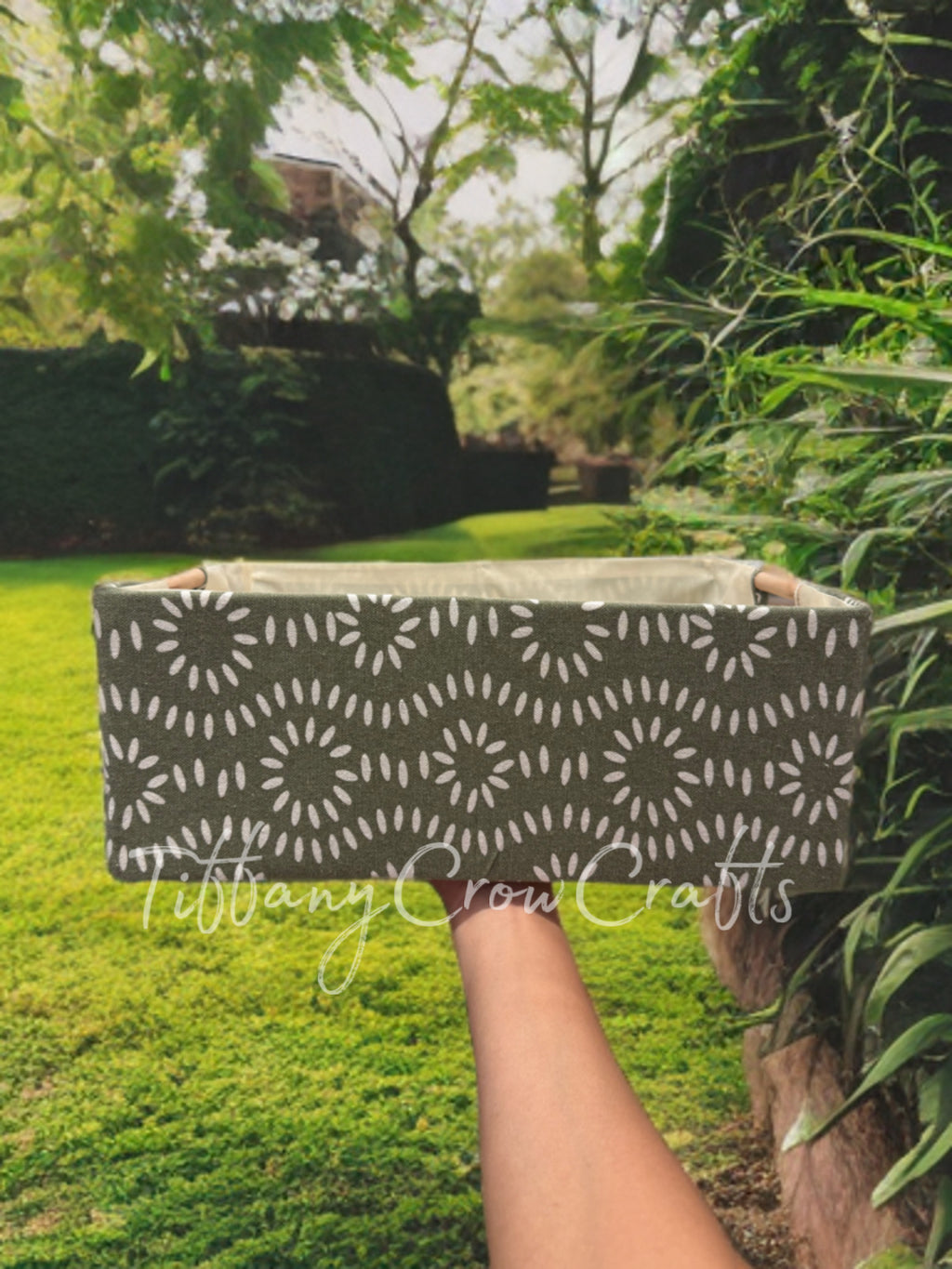 HANDMADE FABRIC STORAGE BOX