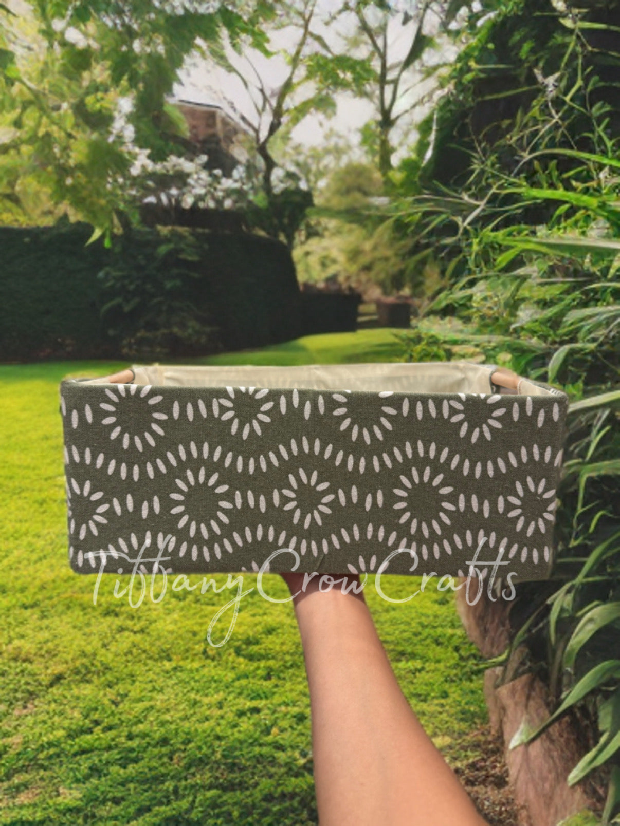 HANDMADE FABRIC STORAGE BOX