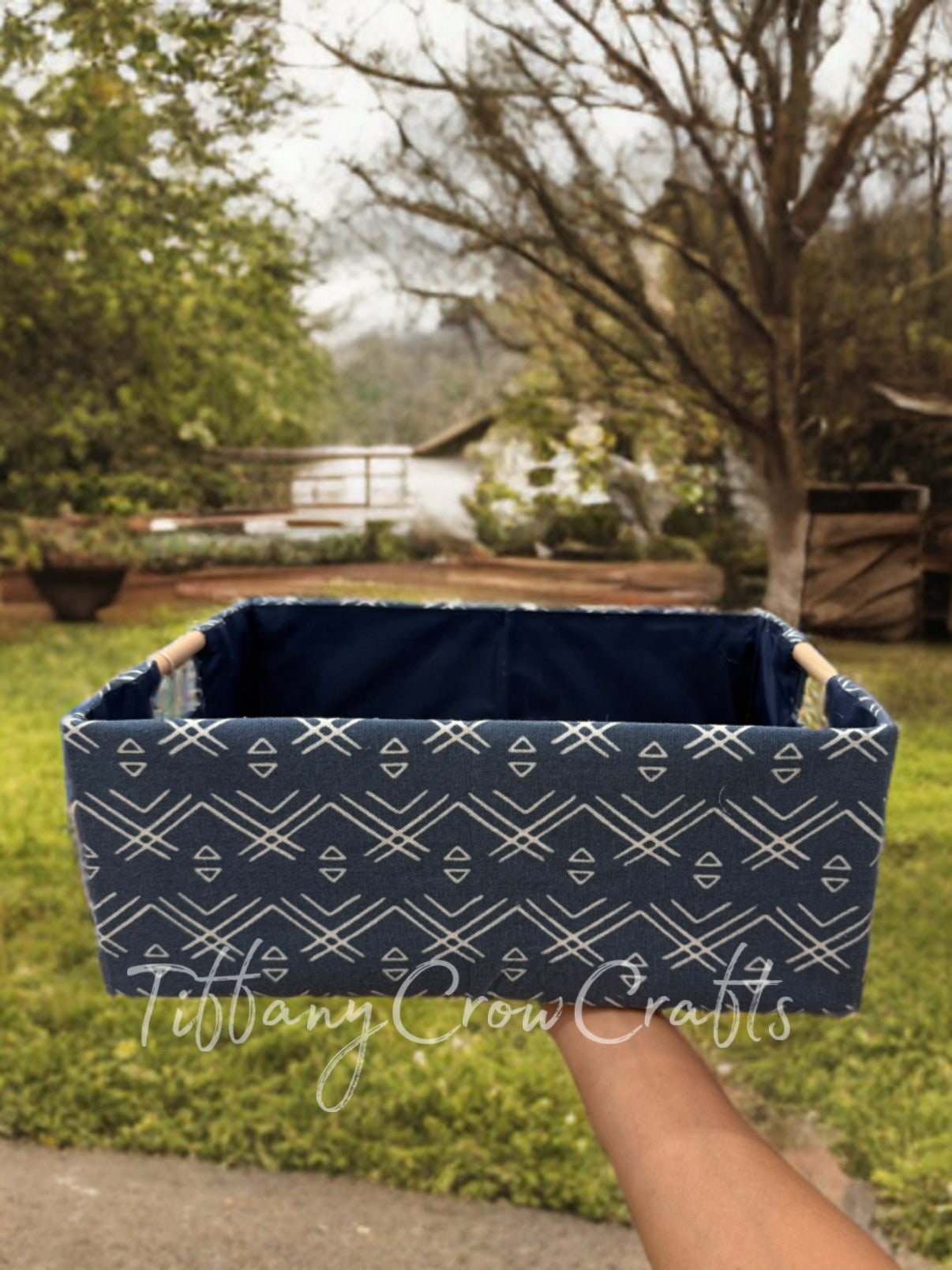 HANDMADE FABRIC STORAGE BOX