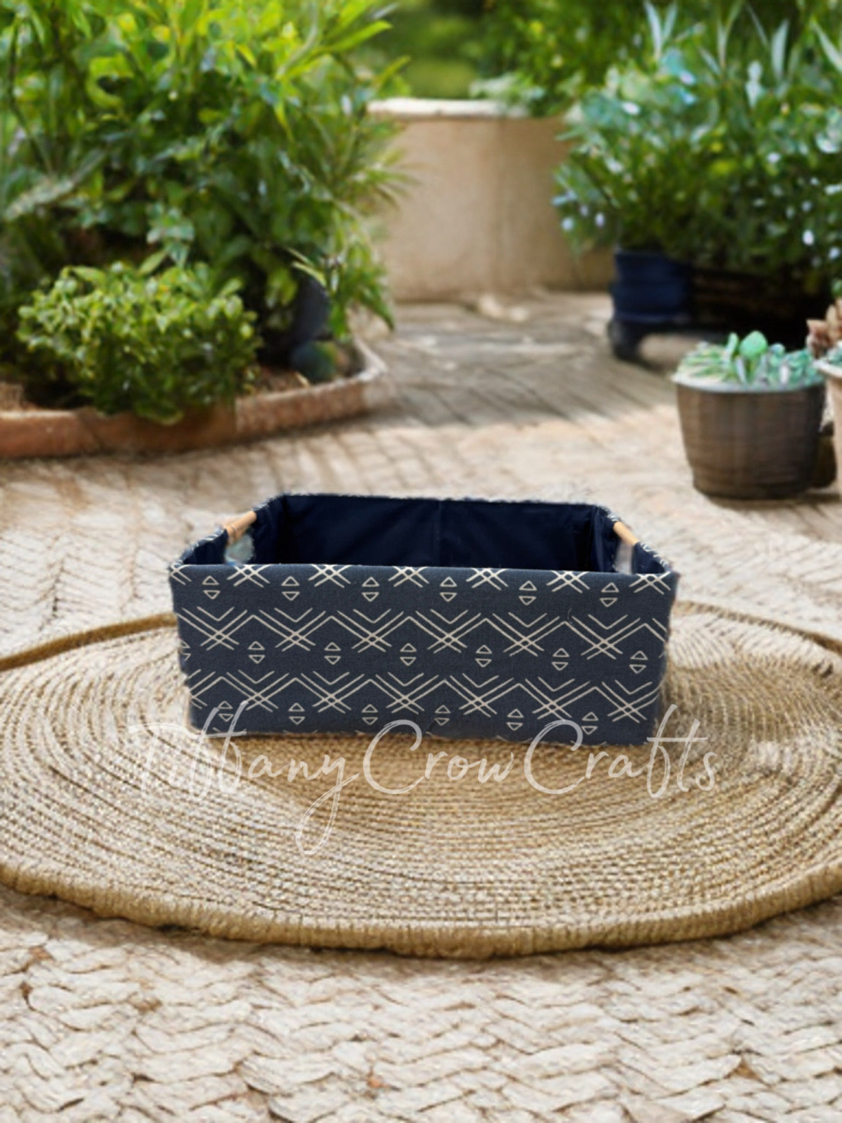 HANDMADE FABRIC STORAGE BOX