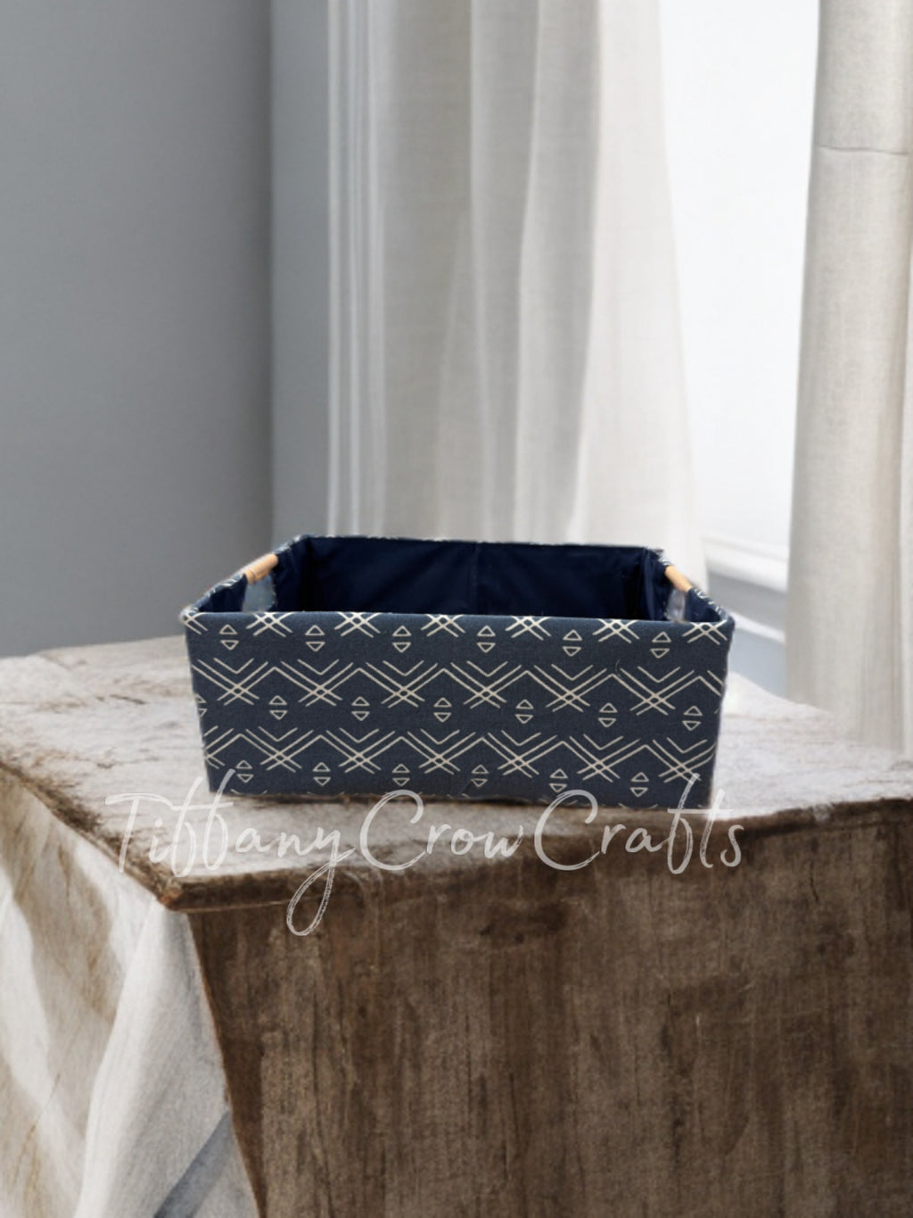 HANDMADE FABRIC STORAGE BOX