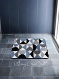 MODERN GEOMETRIC BATHROOM RUG