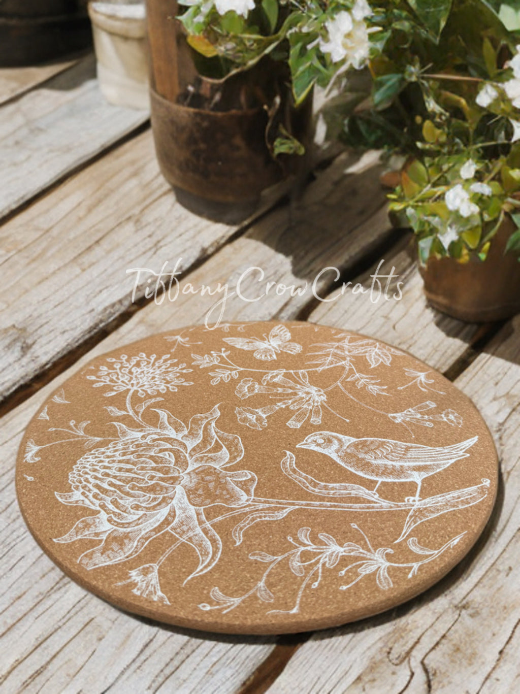 BOTANICAL SANCTUARY PREMIUM CORK TRIVET