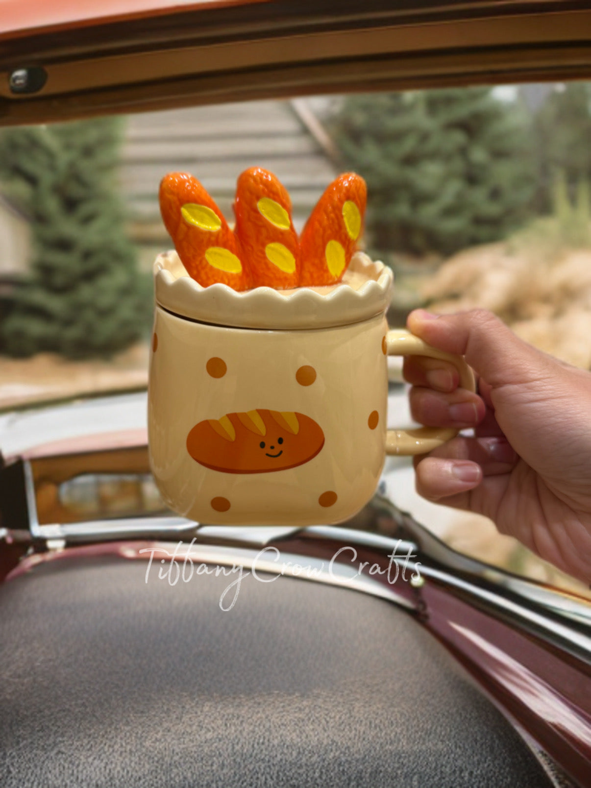 HAPPY BREAD POLKA DOT MUG
