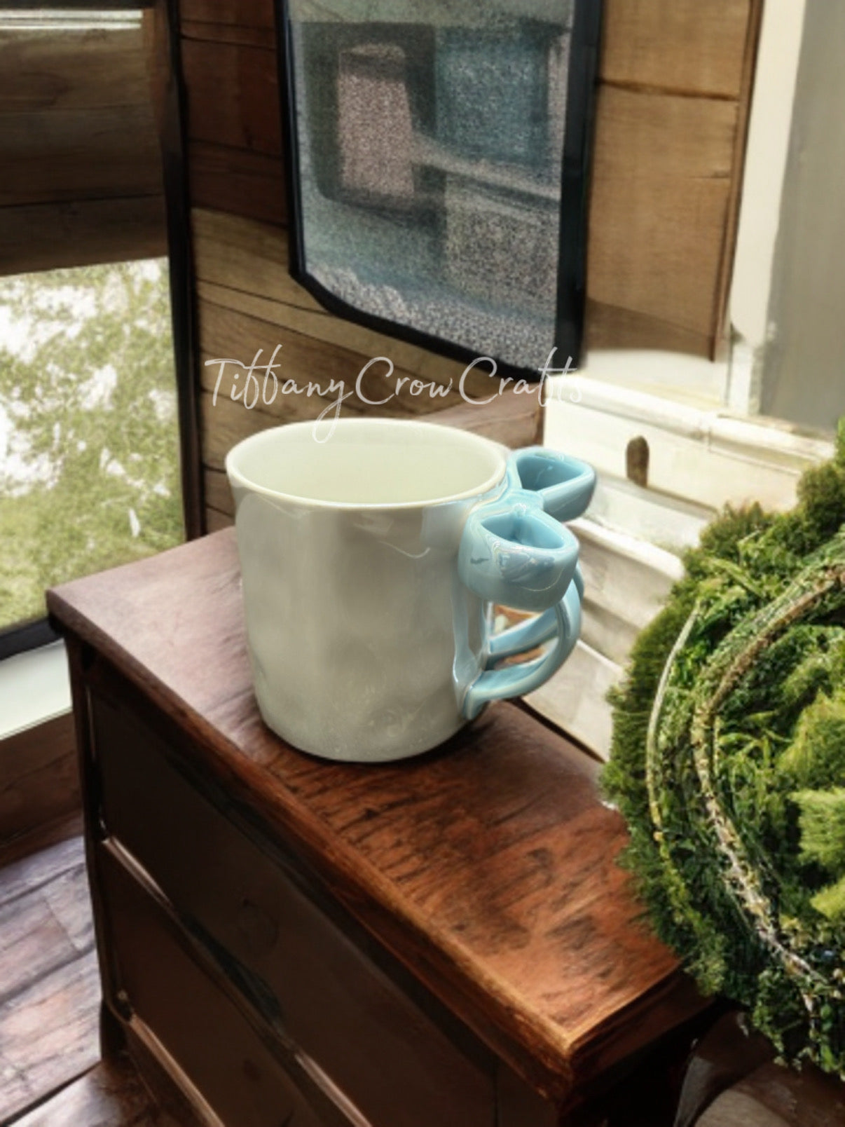 IRIDESCENT BOW MUG: PEARLESCENT MORNING GLOW