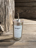 MINIMAL MATTE ICED AMERICANO TUMBLER WITH METAL STRAW