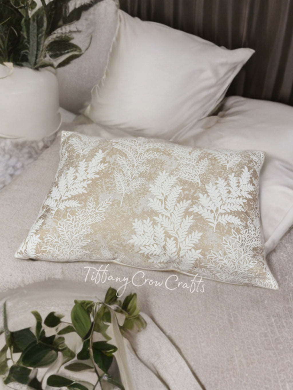WILD FERN JACQUARD THROW PILLOW