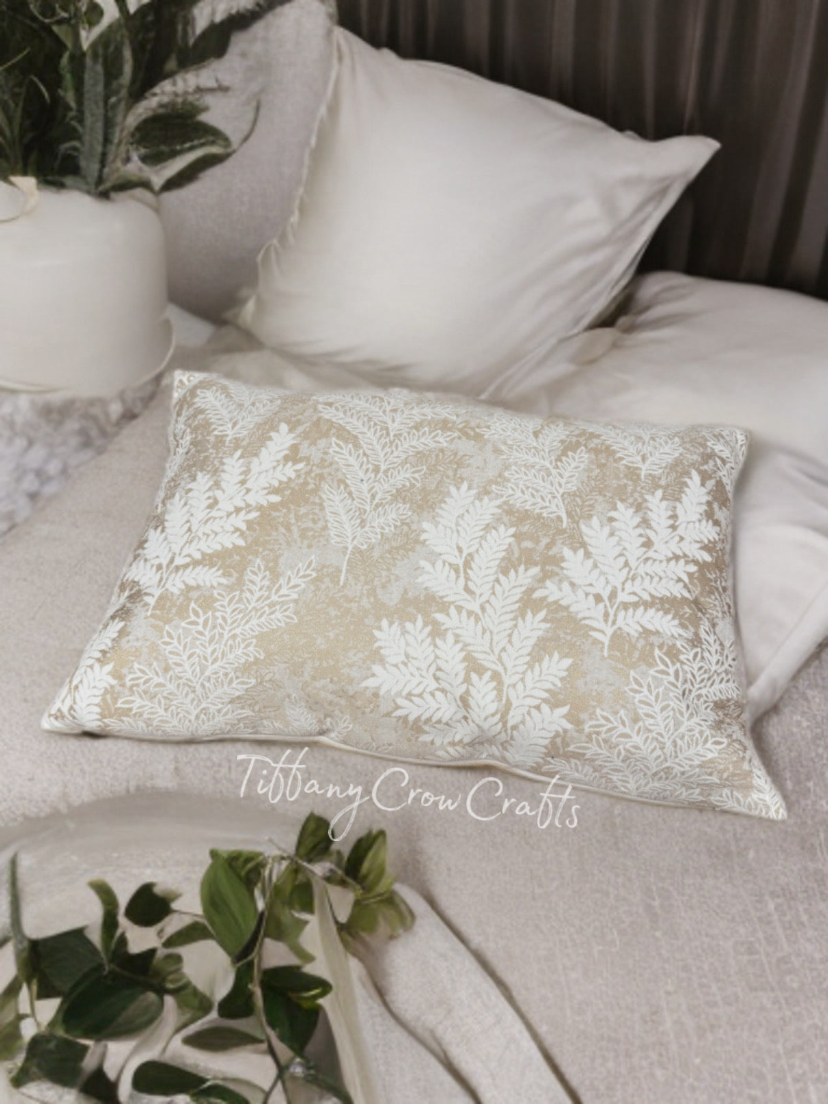 WILD FERN JACQUARD THROW PILLOW