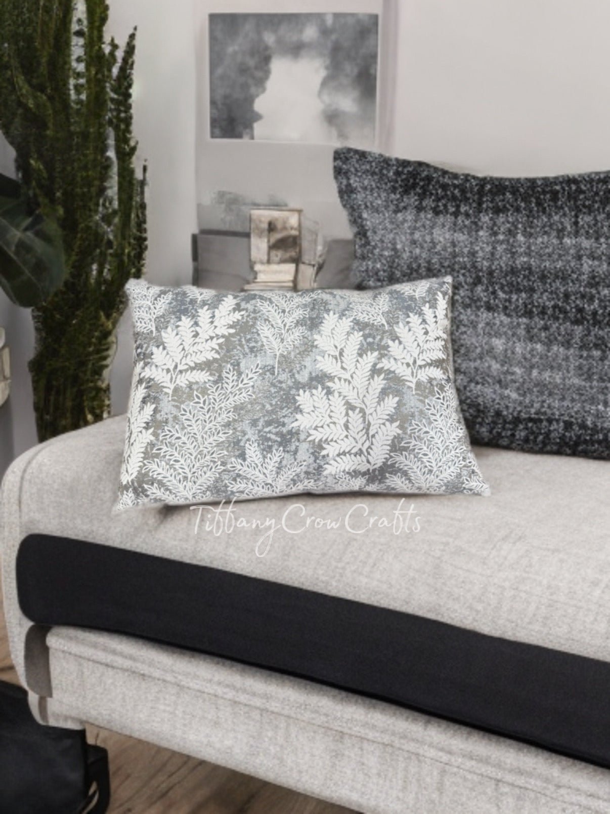 WILD FERN JACQUARD THROW PILLOW