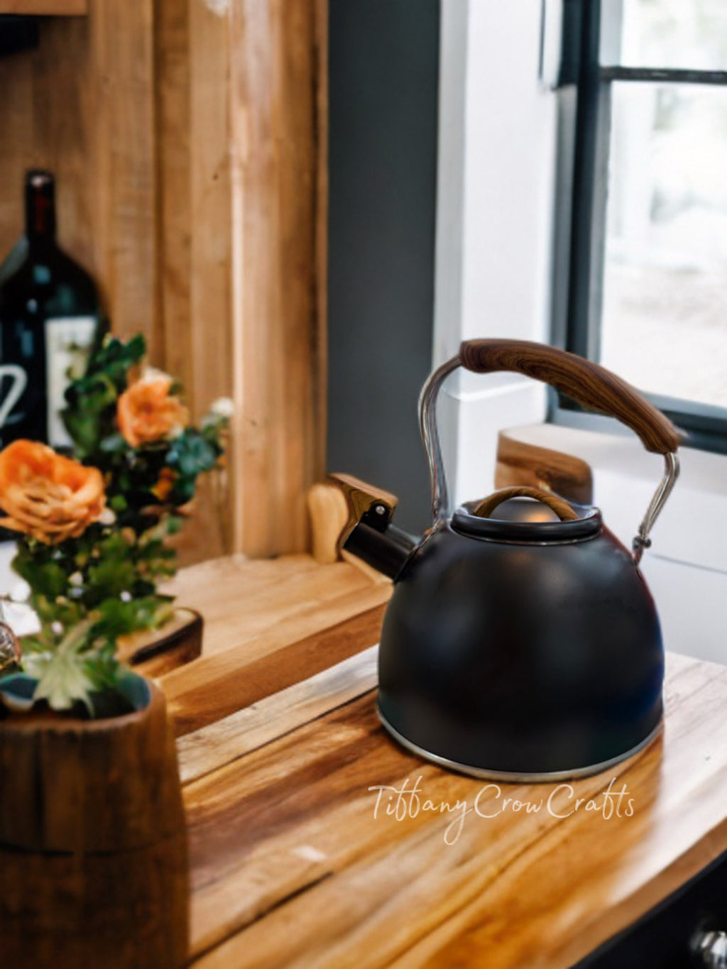 NORDIC BLACK MATTE STOVETOP KETTLE