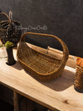 MODERN HANDWOVEN RATTAN BASKET - ECO- LUXE DECORATIVE