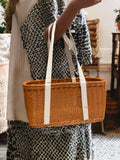 ARTISAN HONEY RATTAN TOTE