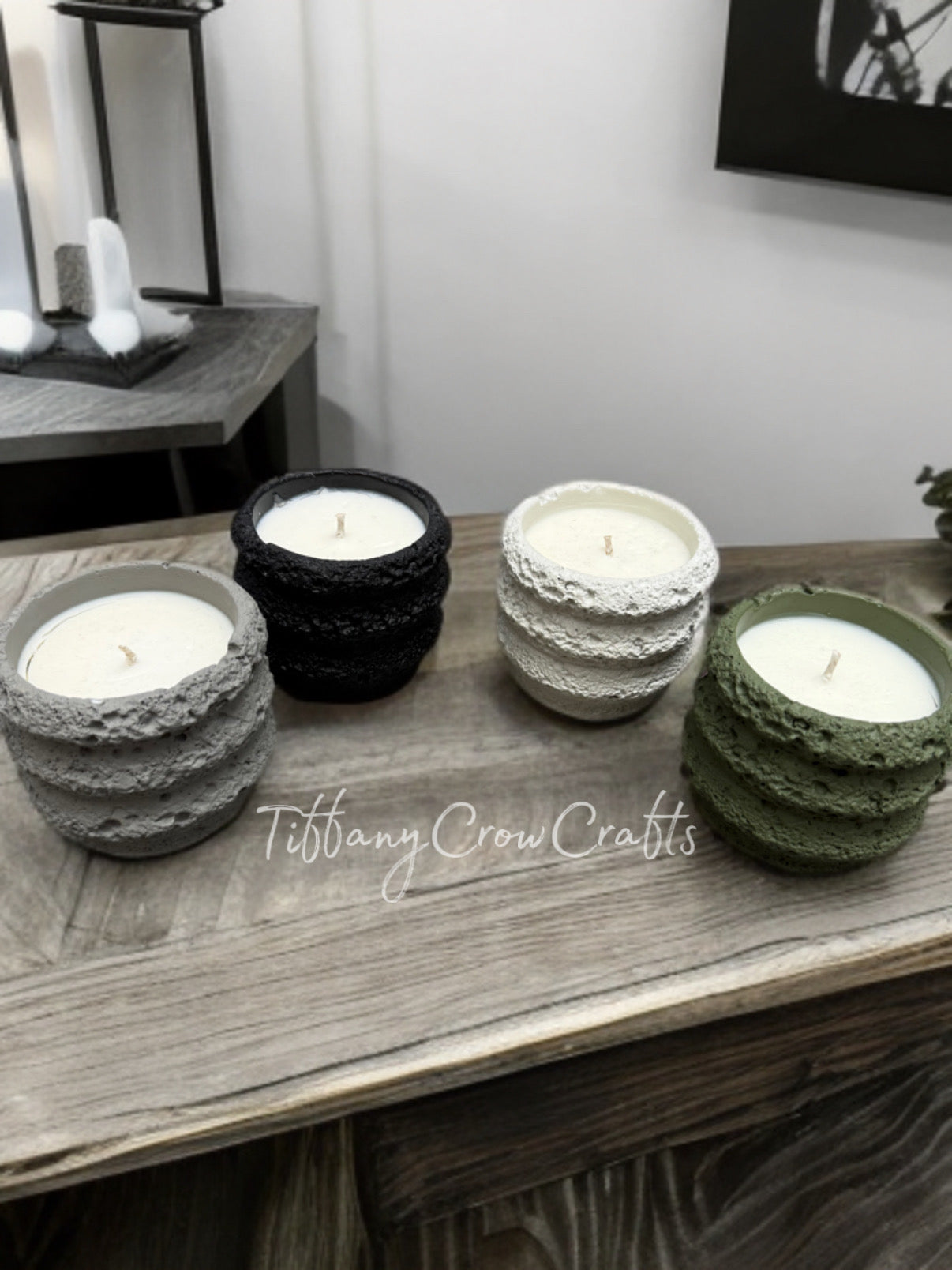 THE TERRA SERIES: MATTE TEXTURED CLAY CANDLED IN EARTHLY TONES