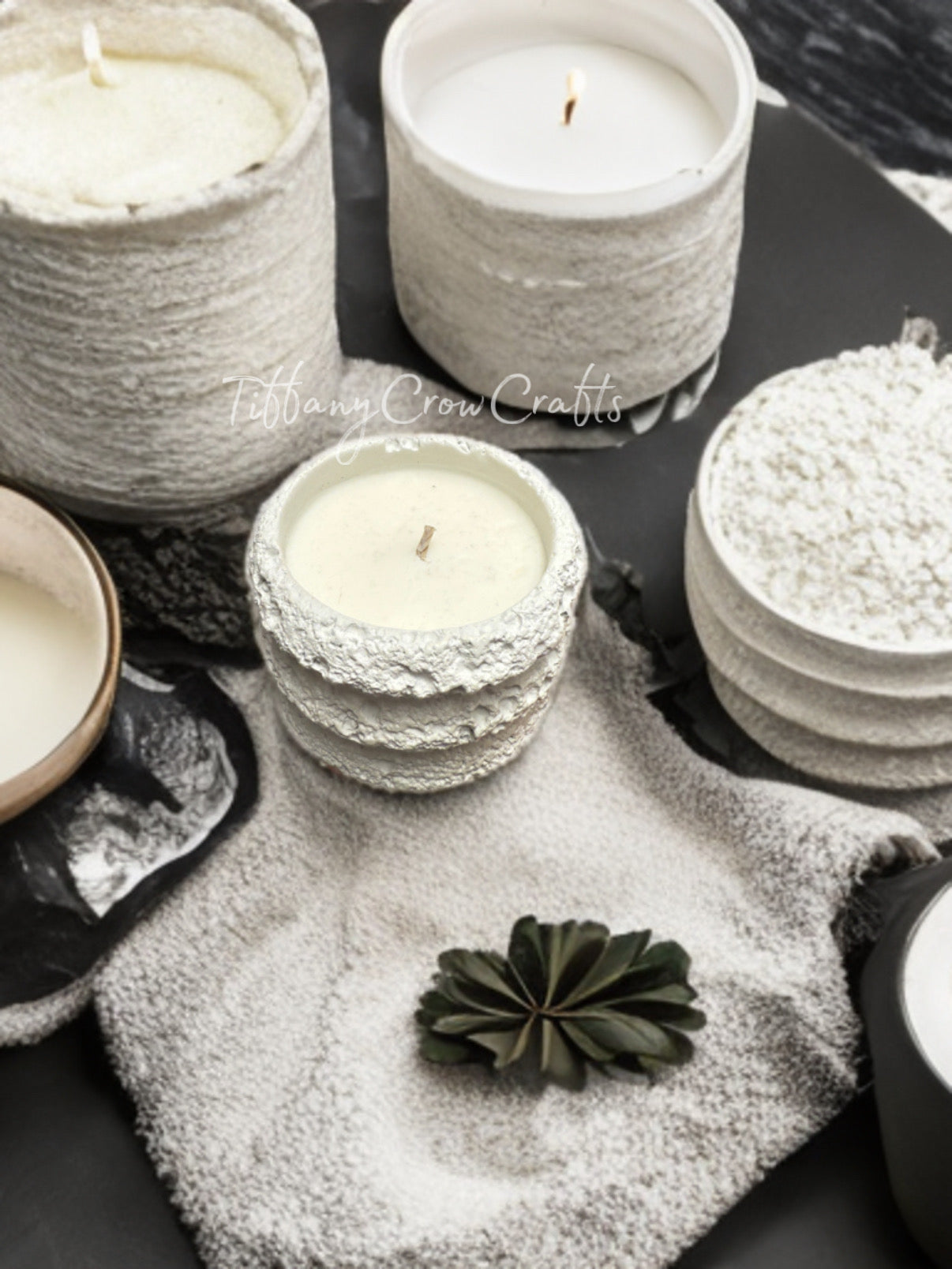 THE TERRA SERIES: MATTE TEXTURED CLAY CANDLED IN EARTHLY TONES
