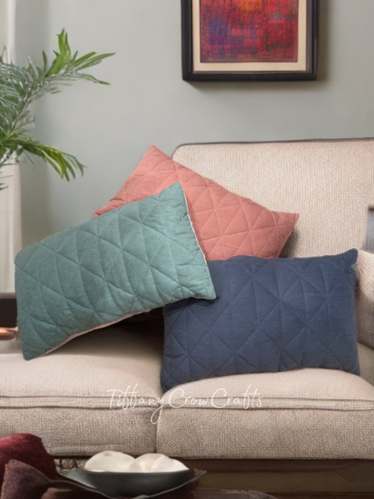 THE GEOMETRIC QUILT PILLOW